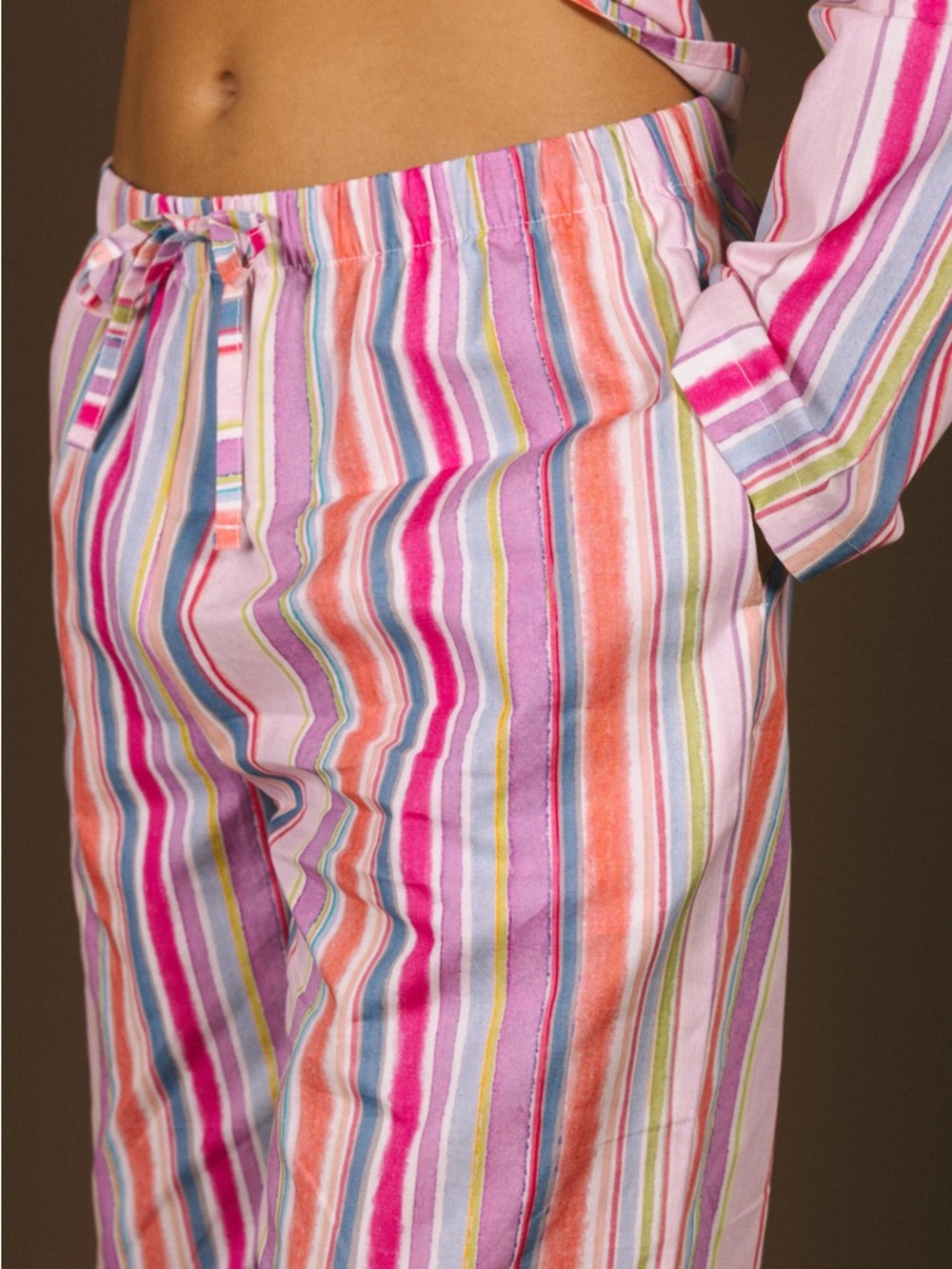 Y2K Victoria’s Secret PINK Striped Cotton Pajama Pants